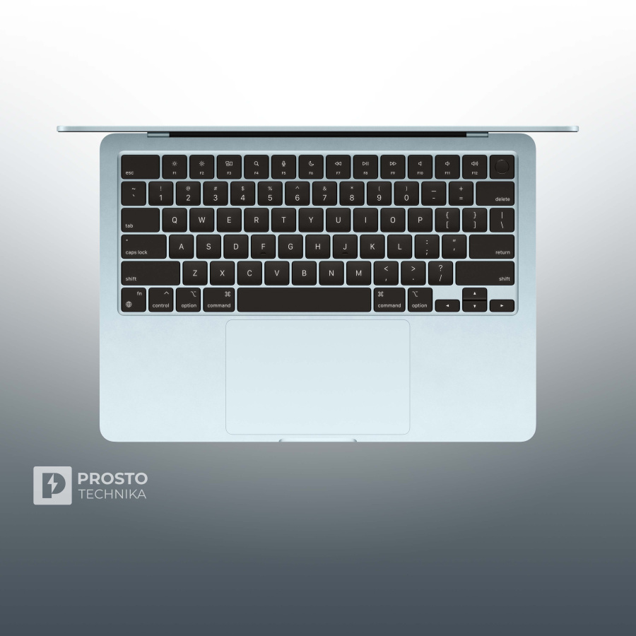Ноутбук Apple MacBook Air 13" (M4, 8C CPU, 10C GPU, 2025) 16 ГБ, 256 ГБ SSD,Sky Blue MC6T4, английская раскладка